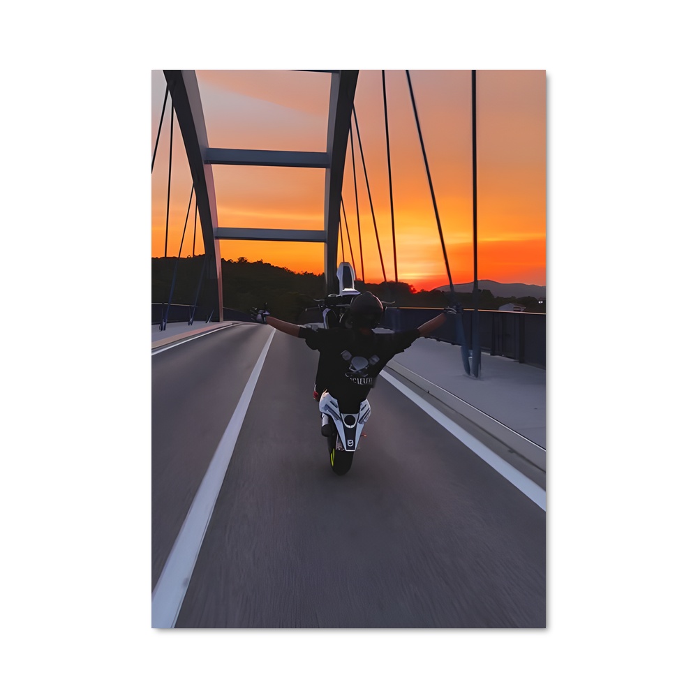 Poster supermoto audacieux